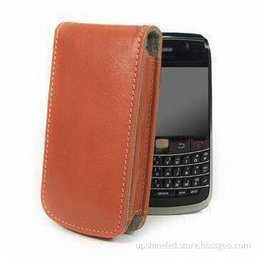 Leather Case for BlackBerry, with Shock-absorbent Padding and Velvet Lining